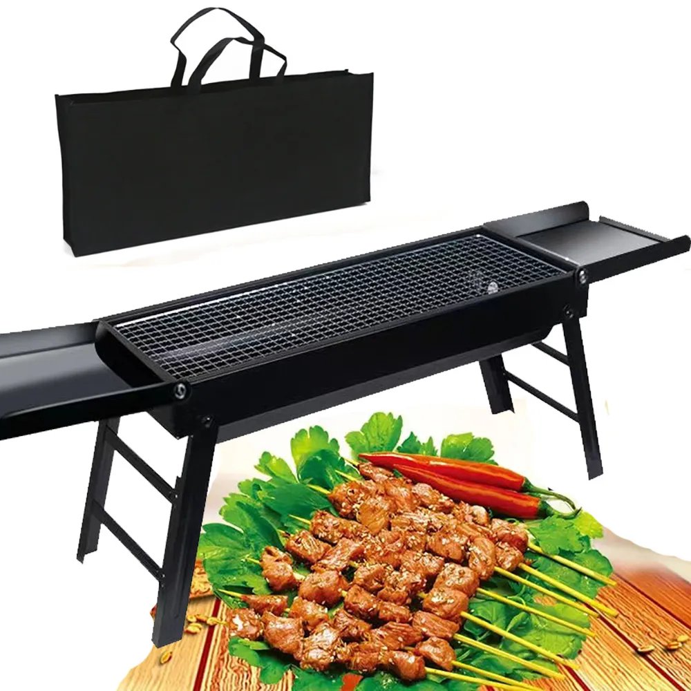 Barbecues pliables en acier portables pour réchaud à charbon